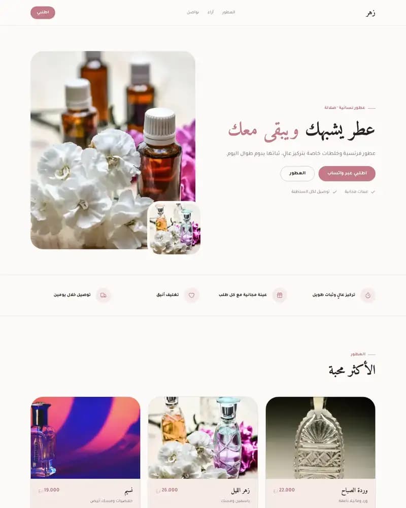 معاينة نموذج زهر